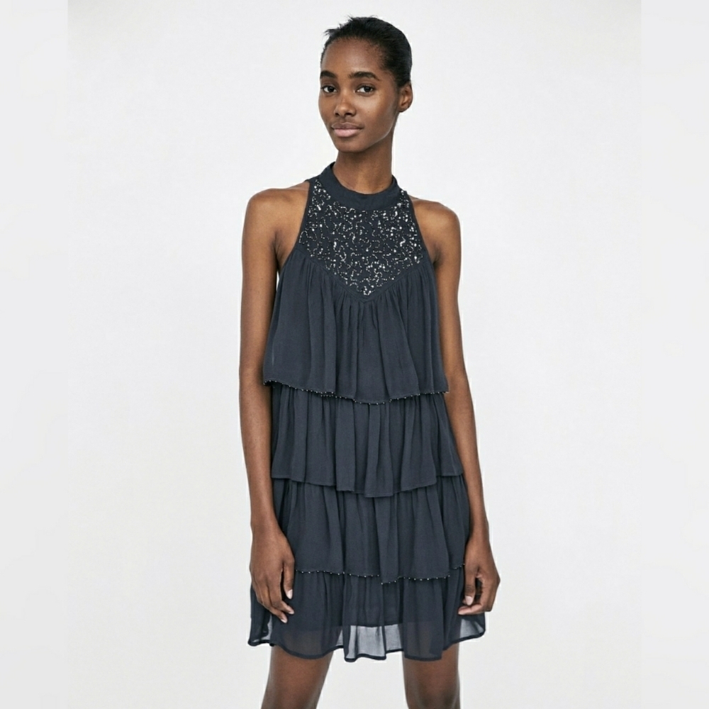 ZARA | BEJEWLLED DRESS